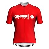 Magliette da Ciclismo da Uomo - Canada Moda Uomo Ciclismo Maglia Manica Corta Giacca Bici MTB Road Camicia Bicicletta Downhill Top Abbigliamento Sport Moto Abbigliamento,Come Mostrato,M