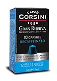 Caffè Corsini - Gran Riserva Decaffeinato, Miscela di Caffè Espresso Decaffeinato in Capsule Compatibili Nespresso*, 6 Confezioni da 10 capsule