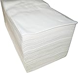 Asciugamani monouso 40 x 80 cm, in spunlace, 100 unità, per parrucchieri ed estetiste, colore bianco