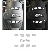 Adesivi RIFRANGENTI per PARAFANGO POSTERIORE compatibile con/sostitutivo per BMW Motorrad R 1200 1250 GS Adventure (bianco/grigio chiaro)