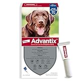 Advantix® Spot-on antiparassitario per Cani da 25 kg a 40 Kg, 4 pipette da 4,0 ml. Elimina zecche, pulci, pidocchi in casa. Protegge da zanzare, pappataci e rischio di leishmaniosi.
