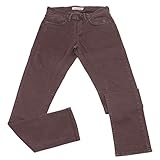SIVIGLIA 0658K Pantalone Uomo Denim Jeans Brown Delave  Cotton Trouser Man [30]