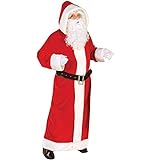 WIDMANN MILANO PARTY FASHION Babbo Natale, Set Costume Unisex Adulto, Rosso/Bianco, XL