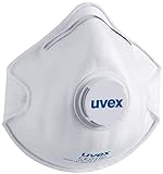 15x uvex 8732110 maschera antipolvere monouso - EN 149 FFP1 - maschera contro polvere e particelle