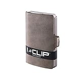 I-CLIP Original Silver Soft Touch Olive, Portafoglio, Wallet