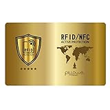 Carta di blocco RFID/NFC Pillowe Milano, Protezione carta di credito contactless,passaporto, carte bancomat, 1 carta