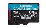 Kingston Canvas Go! Plus microSD Scheda di memoria Classe 10, UHS-I 64GB microSDXC 170R A2 U3 V30 Confezione singola senza adattatore