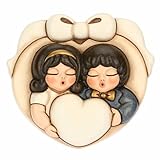 Thun Formella coppia di sposini con cuore in ceramica