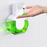 Fantictas dispenser sapone bagno automatico Dispenser di sapone da parete,420ml distributore di sapone elettrico con sensore,ricarica USB IPX5,impermeabile,4 livelli regolabili