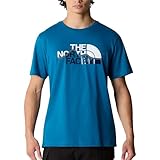 The North Face NF0A87NTRBI1 M S/S Mountain Line Tee T-Shirt Uomo Adriatic Blue Taglia S
