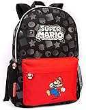 Nintendo Super Mario Zaino per bambini Ragazzi Ragazze Scuola Zaino 16" One Size