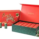 VAHDAM, Set regalo per il tè di Natale- 500g | Lussuosa confezione regalo con 24 tè sfusi assortiti | Ingredienti 100% naturali | Regali per uomini e donne | Regalo di Natale