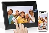 Cornice digitale Wi-Fi 7 pollici Touch Screen Cornice elettronica con 16 GB di memoria, Auto Rotate, Foto e video tramite APP Frameo Condividi Regalo per genitori/coppie/amici/familiari