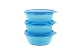 Tupperware, Set di 3 ciotole per frigorifero “hit-parade panorama”, 31996, capacità: 600 ml, colore: blu