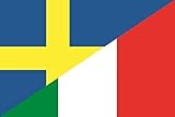 U24 Bandiera Svizzera Francia Alta Qualità 20 x 30 cm