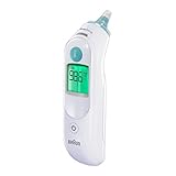 Braun ThermoScan 6, IRT6515 - Termometro digitale per le orecchie per adulti, neonati, bambini e bambini, veloce, delicato e accurato con risultati codificati a colori