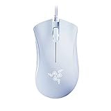 Razer DeathAdder Essential Gaming Mouse: Sensore ottico 6400 DPI - 5 pulsanti programmabili - Interruttori meccanici - Impugnature laterali in gomma - Mercury White