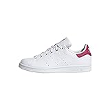 adidas Originals unisex adult Stan Smith Sneaker, White/White/Bold Pink, 5.5 Big Kid US