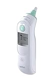 Termometro auricolare Braun ThermoScan 5 (precisione professionale, punta preriscaldata, febbre, sicuro, igienico, familiare, neonato) IRT6020