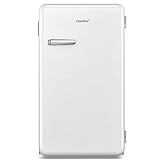 COMFEE  RCD93WH1RT(E) 93L Mini frigo mono porta, design Retrò, controllo temperatura regolabile, adatto per casa, ufficio e altre applicazioni domestiche | Colore bianco