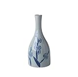 AMITVA Vaso Cinese in Ceramica Vaso Cinese Grande Bianco Vaso per Fiori in Porcellana Vasi Cinesi antichi in Ceramica Vaso Decorativo Tradizionale-B High 17.6 cm