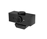 HP 620 Webcam FHD 1080p, Messa a Fuoco Automatica, Zoom Digitale, Rotazione a 360°, Campo Visivo Regolabile, Correzione Automatica Colore e Sfondo, Compatibile con Zoom, Coperchio Privacy, Nera