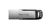 SanDisk 126905 Ultra Flair 32 GB USB 3.0 Flash Drive, Upto 150MB/s read - silver/Black