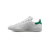 adidas Stan Smith J, Sneaker Unisex - Bambini e ragazzi, Bianco Ftwr White Ftwr White Green Fx, 38 EU