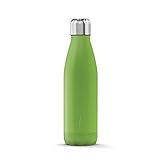 The Steel Bottle - Bottiglia termica in Acciaio Inox, Isolamento sottovuoto a doppia parete, Capacità 500 ml, Chiusura Ermetica, borraccia portatile (Verde)