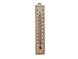 Termometro Ambiente Interno, Termometro Esterno, Termometro In Legno, -40°C-+50°C (20X4cm)