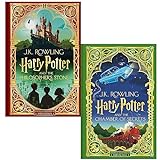 Harry Potter and the Philosopher’s Stone & Harry Potter and the Chamber of Secrets MinaLima Edition By J.K. Rowling Collection 2 Books Set