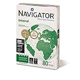 Navigator Universal Carta Premium per ufficio, Formato A4, 80 gr, Confezione da 30 risme da 500 Fogli