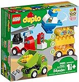 LEGO DUPLO My First I Miei Primi Veicoli, Mattoncini da Costruzione con Macchine Giocattolo, Camion ed Elicottero per Bambino di 1.5+ Anni, 10886