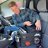 myXplorer Organizer per sedile anteriore furgone con borsa termica rimovibile (nero, 24 l)