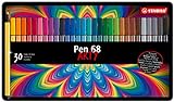 Pennarello Premium - STABILO Pen 68 - Scatola in Metallo da 30 - Colori assortiti
