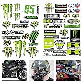 YISKY Adesivo per moto, Adesivo per Grafica per bicicletta, Monster Energy Stickers, adesivi per motocross, Adesivi Moto Sponsor, per moto, caschi, motociclette, skateboard