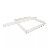 Puckdaddy Fasciatoio Levi - 160x80x10 cm, in legno bianco MDF, di alta qualità compatibile con le cassettiere Ikea Hemnes, incl. materiale di fissaggio per il montaggio a parete