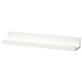 Ikea 990068 Mensola per Quadri Mosslanda, Fibra di Legno/Lamina, Bianco, 55 x 12 x 8 cm