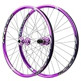26/27,5/29-in Ruote Da Bicicletta Freno A Disco Ruote MTB Cerchio In Lega Di Alluminio F15x110mm/R12x148mm Asse Passante BOOST Mozzo Per Cassetta 8-12 Velocità (Color : Black purple, Size : 27.5in)