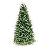 Albero di Natale in PVC verde, 300 cm, albero di Natale artificiale non illuminato per interni incernierato ignifugo sottile albero di Natale per decorazioni natalizie (regali per albero di Natale)