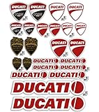 GamesMonkey Adesivi Stickers Kit Ducati Corse Logo Pannello Intero 24pz Offerta motorino Moto Casco
