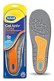 Solette da lavoro Scholl GelActiv per scarpe da lavoro in 40-46,5 — Per piedi fortemente stressati — 1 paio di suole in gel, nero/arancione/blu