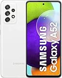 Samsung Galaxy A52 Smartphone, Display Infinity-O FHD+ da 6,5 pollici, 6 GB RAM e 128 GB di memoria interna espandibile, Batteria 4.500 mAh e ricarica Ultra-Rapida White [Versione Italiana]