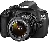 Canon EOS 1200D Fotocamera Reflex Digitale, 18 Megapixel, Obiettivo EF-S 18-55mm IS II, Nero