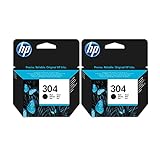 2 x nero HP cartucce di inchiostro per stampanti HP Deskjet 3720 – Genuine cartucce di inchiostro