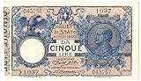 Cartamoneta.com 5 Lire Biglietto di Stato Vittorio Emanuele III Floreale 27/12/1911 qFDS 19106/I