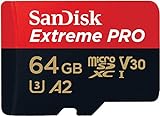 SanDisk 64GB Extreme PRO scheda microSDXC + adattatore SD + RescuePro Deluxe, fino a 200 MB/s, con prestazioni app A2 UHS-I Class 10 U3 V30