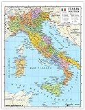 Agendepoint.it - Cartina ITALIA geografica A3 fisica - politica 30x42 AGENDEPOINT.IT® plastificata lucida per uso scolastico