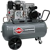 Airpress® compressore ad aria compressa, 3 CV, 2,2 kW, 10 bar, 100 litri, compressore mobile a pistone, 230 Volt, HL425-100