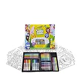 CRAYOLA Silly Scents mini Art kit, set creativo con 32 pennarelli e pastelli a cera profumati. Profumelli. Con 20 fogli da colorare. 04-0015